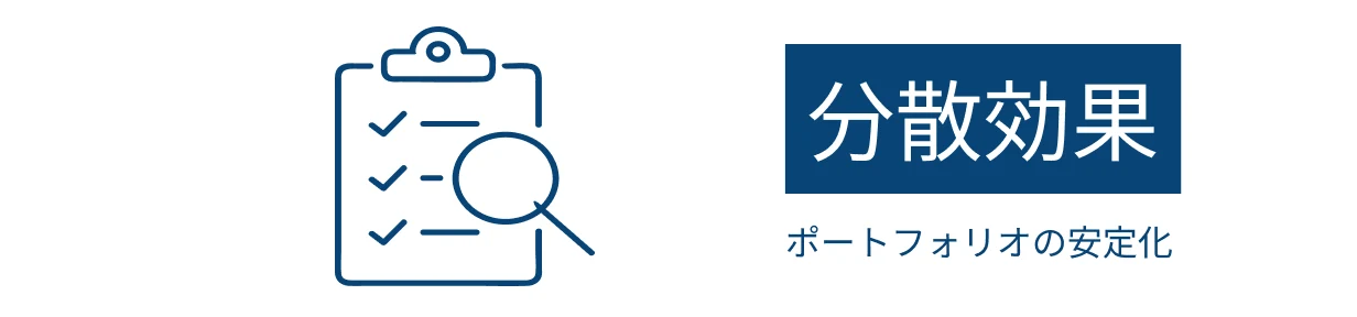 分散効果 — ポートフォリオの安定化